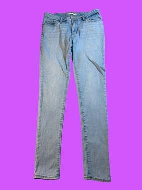 ILevi's Women's 711 Mid Rise Skinny Jeans Light Wash Size 29x30